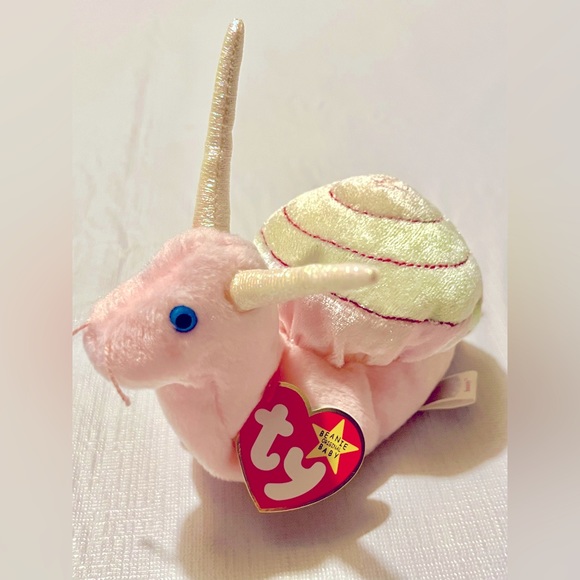 Snail Retired 1999 Ty “Swirly” Beanie Baby Plush Stuffed Animal Collectable Rare - Picture 3 of 14